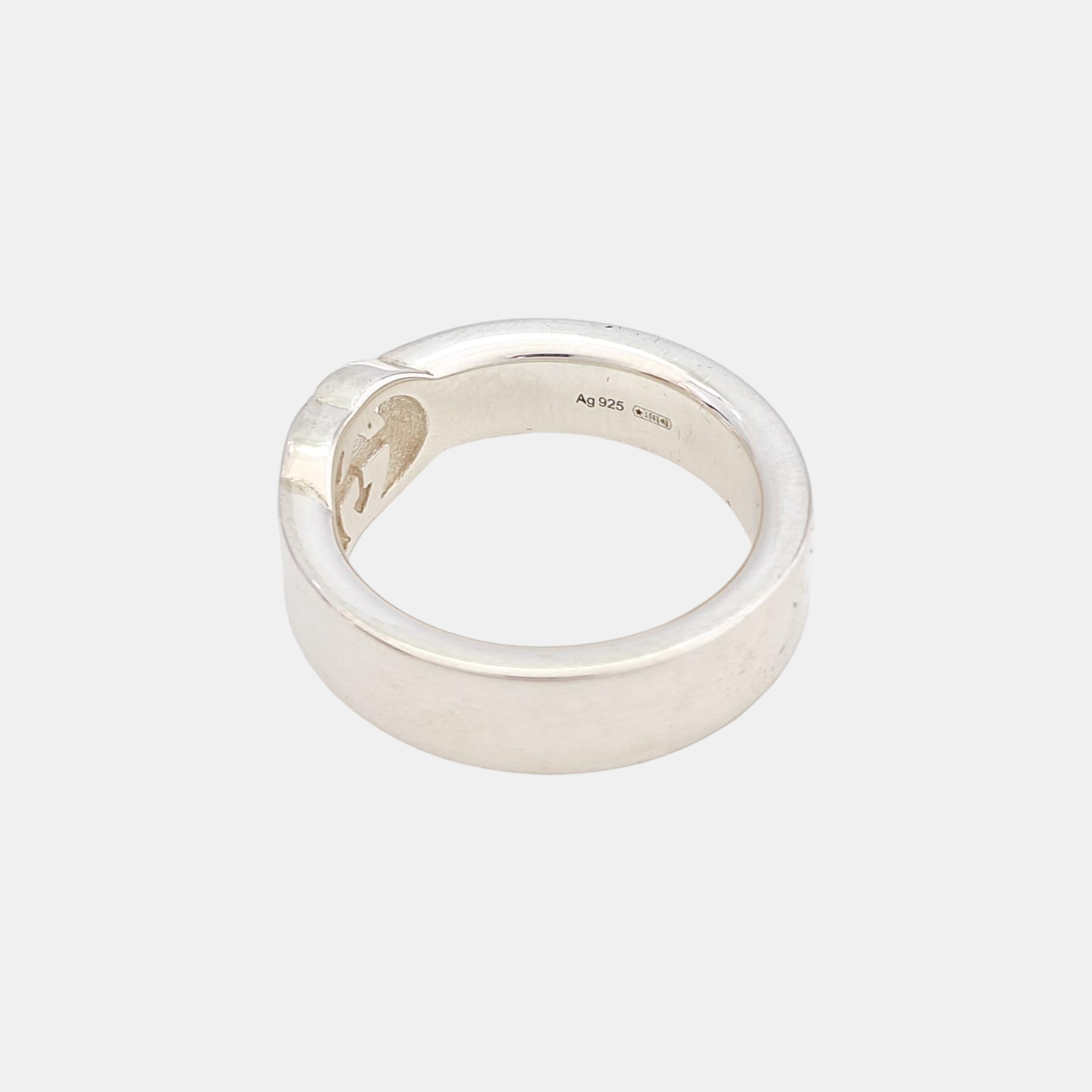 Interlocking G 925 Sterling Silver Ring HK 17