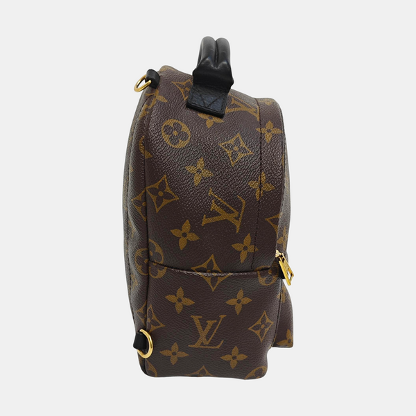 PALM SPRINGS Mini Monogram Coated Canvas Brown