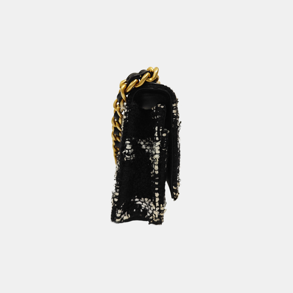 CHANEL 19 Acolchado Lana Multicolor