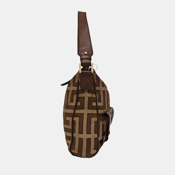 Canvas Shoulder Bag Brown