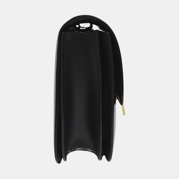 Authenticated pre-owned  CLASSIC BOX Medium Calfskin Black - Crossbody Bag at Looply