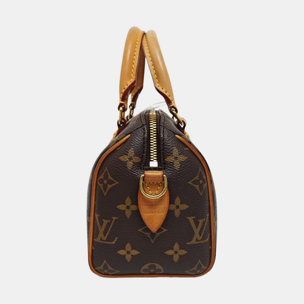 SPEEDY 20 Monogram Coated Canvas Brown