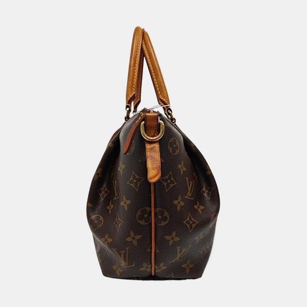 TURENNE Monogram Coated Canvas Brown