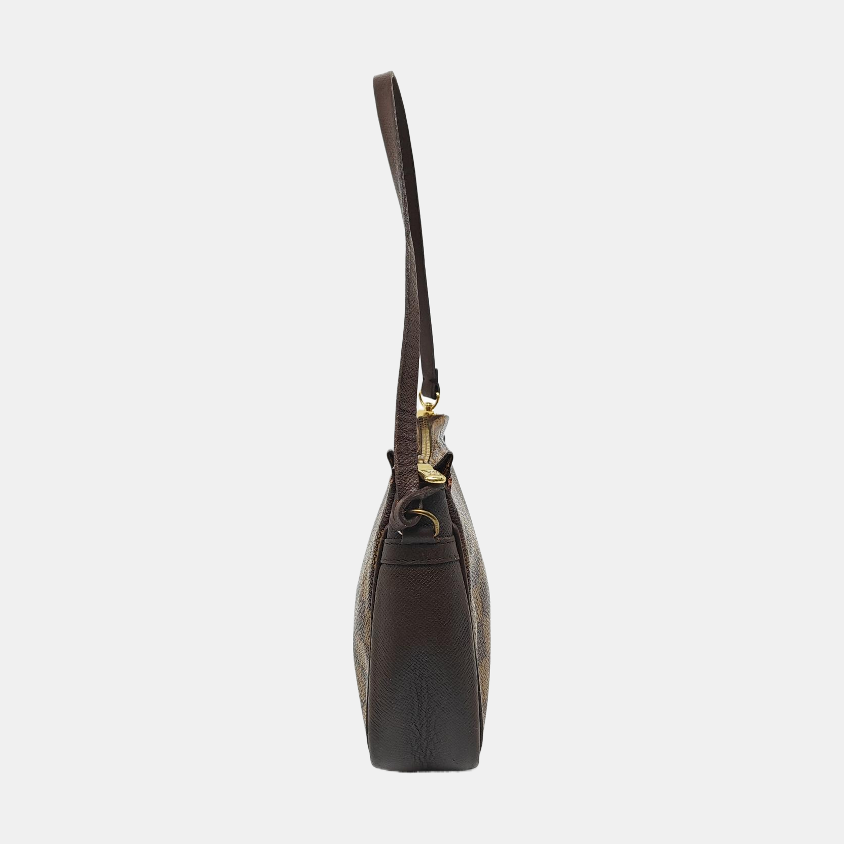 TROUSSE MAKE UP Damier Ebene Coated Canvas Brown