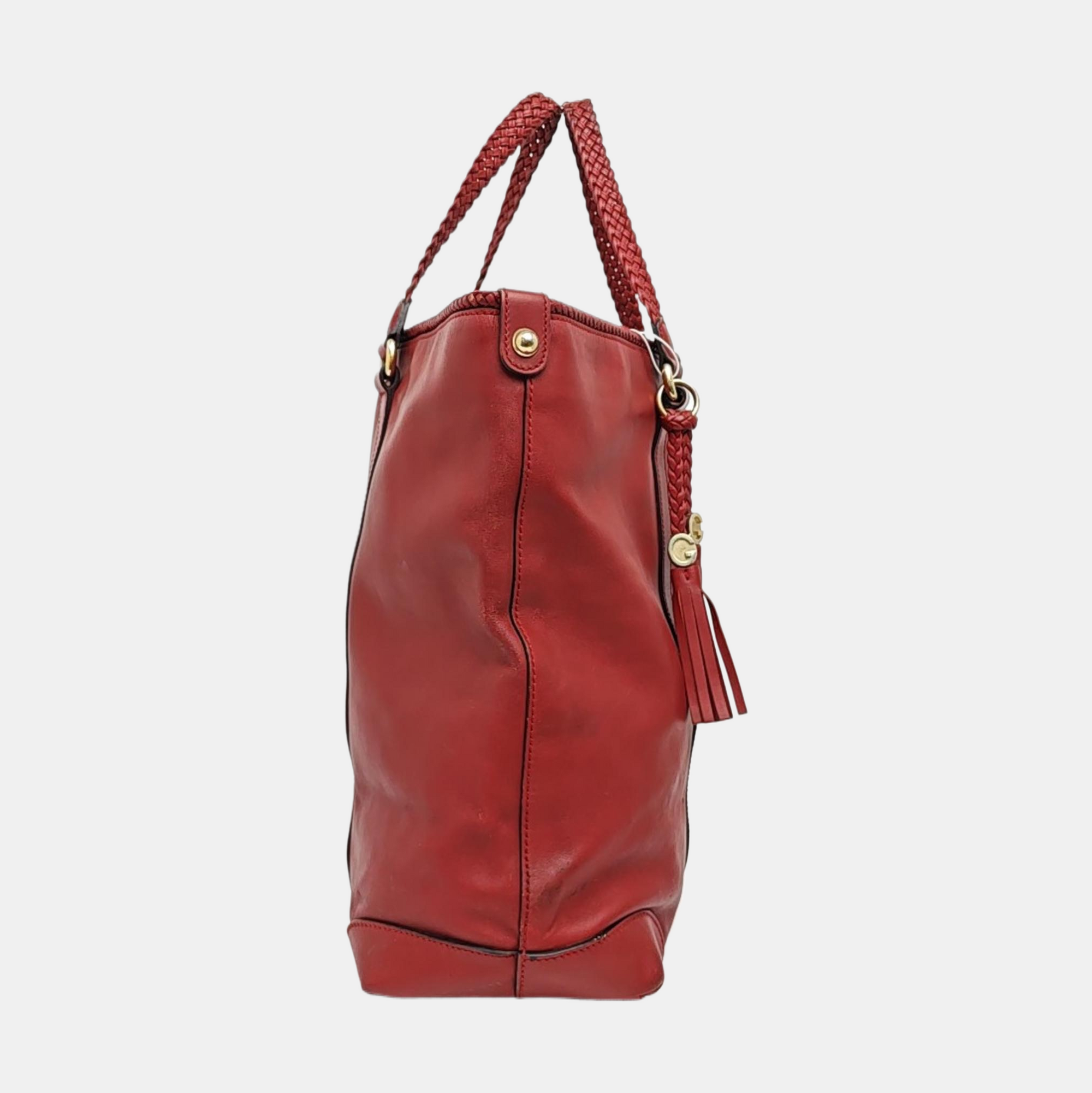 Calfskin Tote Bag Red