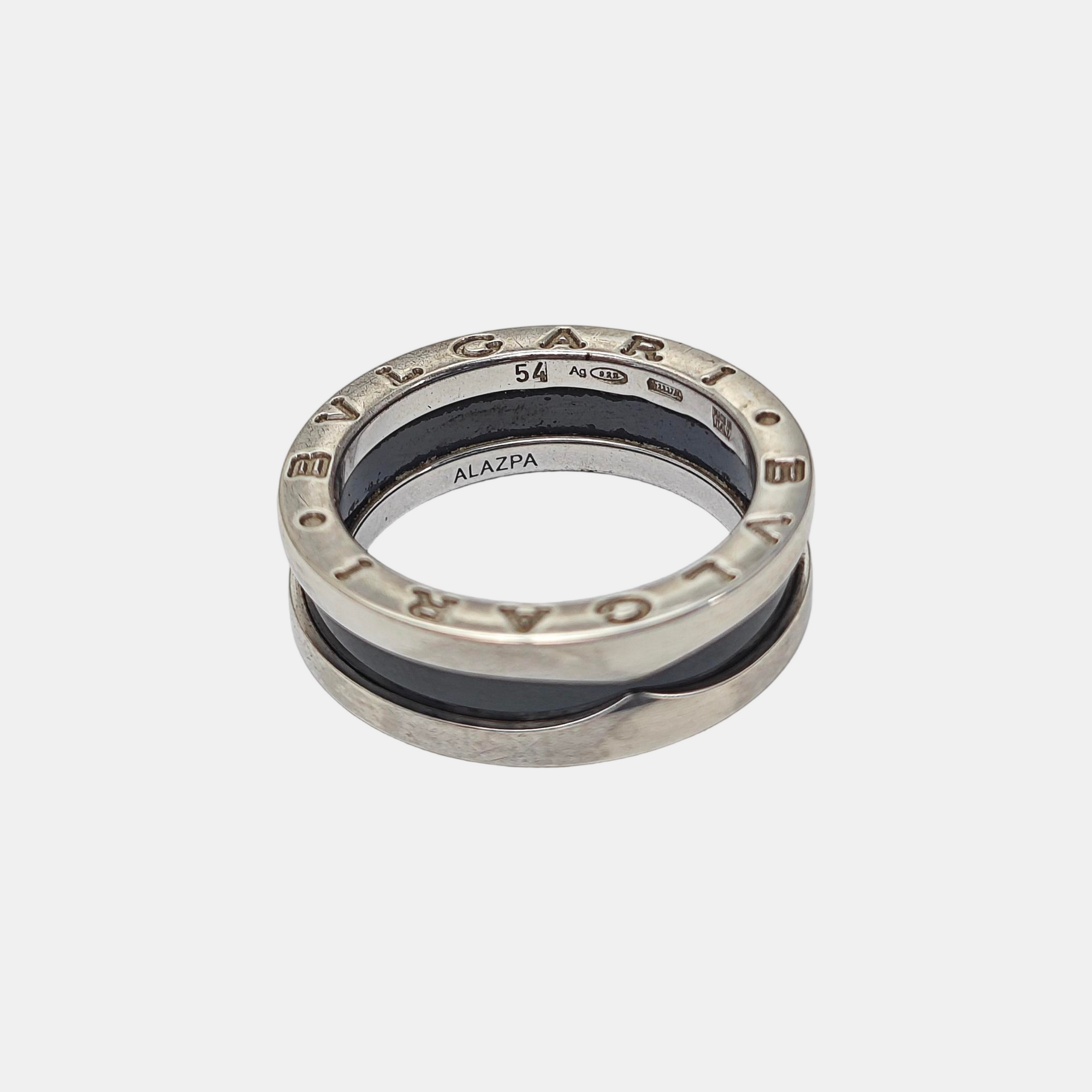 B.ZERO1 925 Sterling Silver Ring EU 54