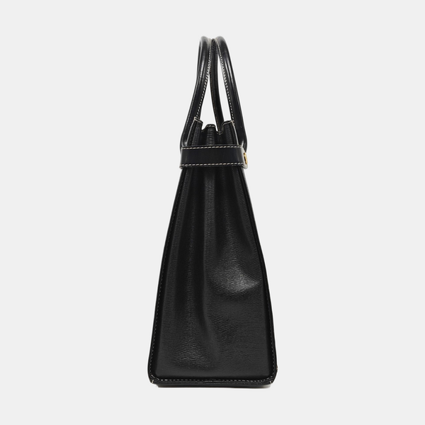 Calfskin Tote Bag Small Black