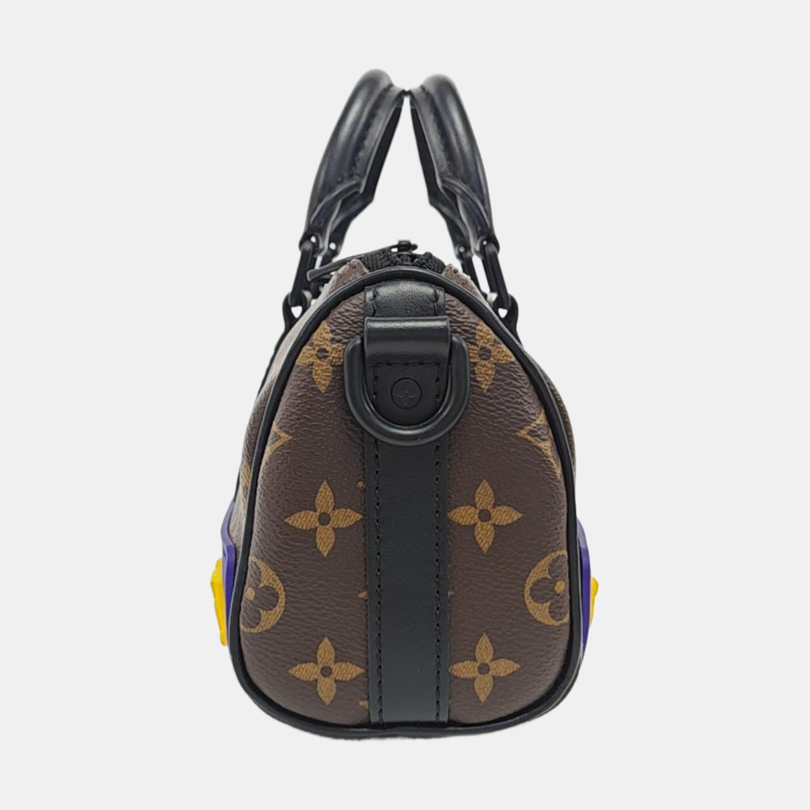 KEEPALL Nano Monogram Coated Canvas Brown