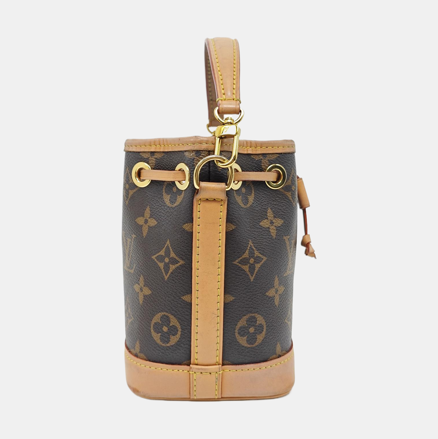 NOÉ Nano Monogram Coated Canvas Brown