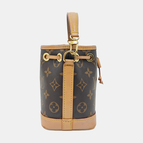 NOÉ Nano Monogram Coated Canvas Brown