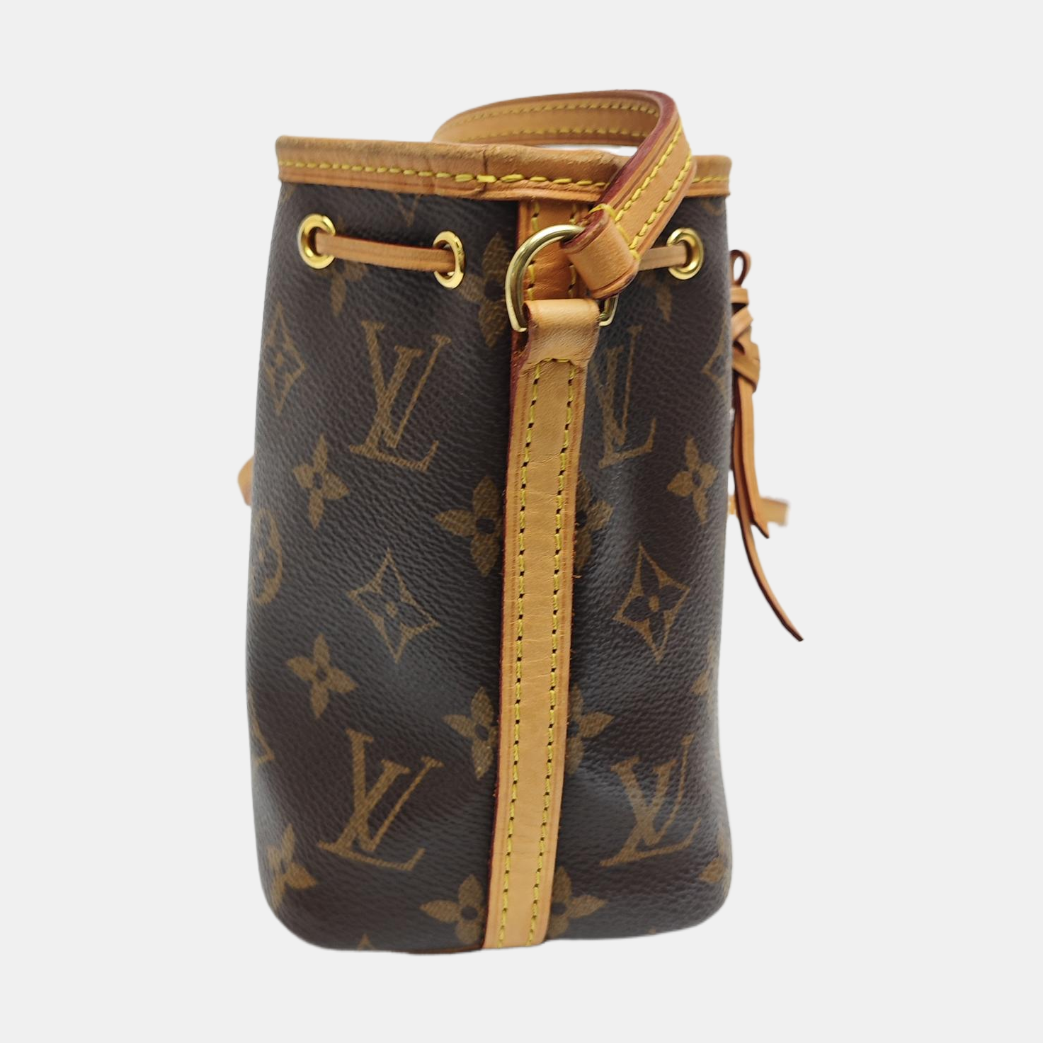 NÉONOÉ Nano Monogram Coated Canvas Brown
