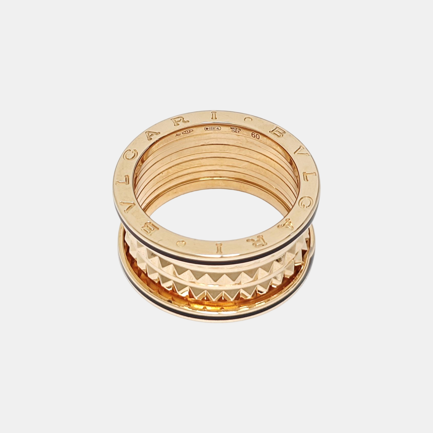 B.ZERO1 18k Rose Gold Ring EU 60