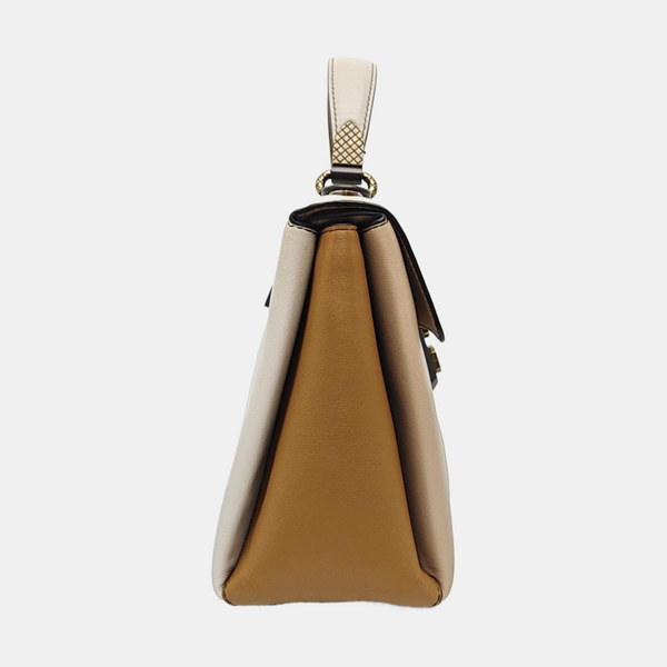 Piazza Small Calfskin Beige