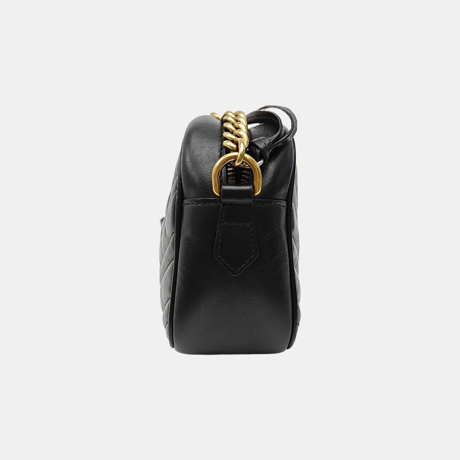 GG Marmont Small Quilted Calfskin Black