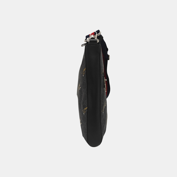 GG Supreme Monogram Coated Canvas Black