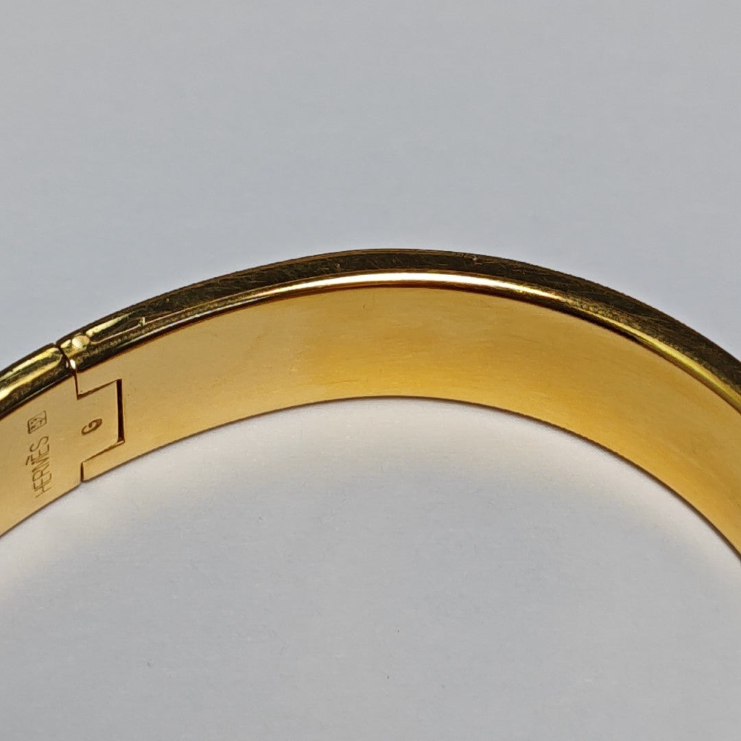 Clic H Metal Gold Bangle
