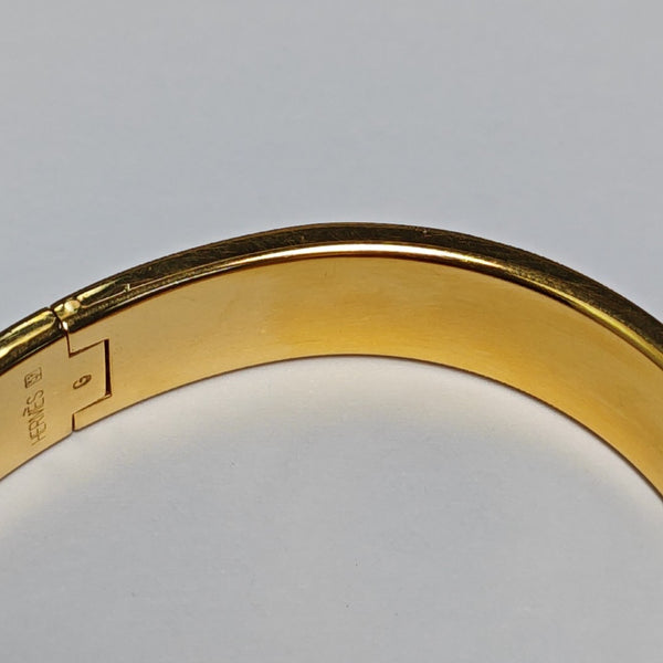 Clic H Metal Gold Bangle