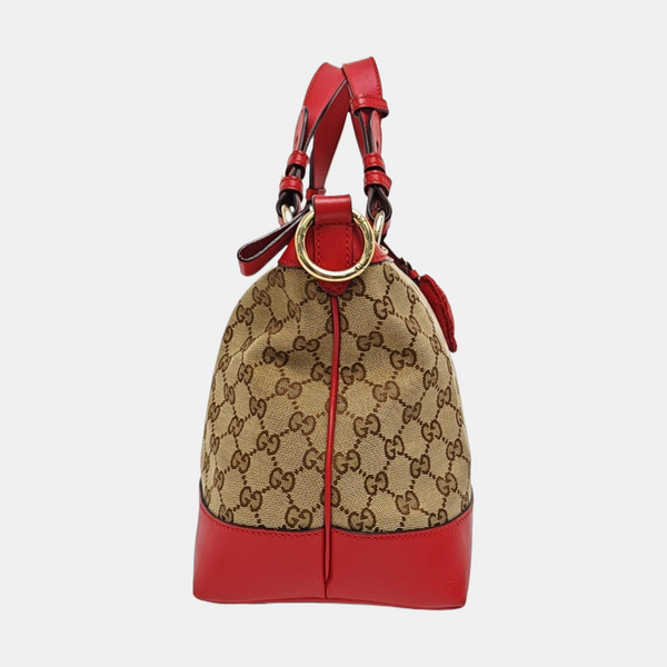 Monogram Canvas Tote Bag Beige