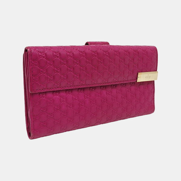 Monogram Calfskin Wallet Pink