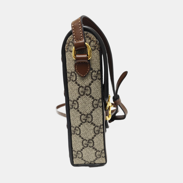 Horsebit 1955 Mini Coated Canvas Beige