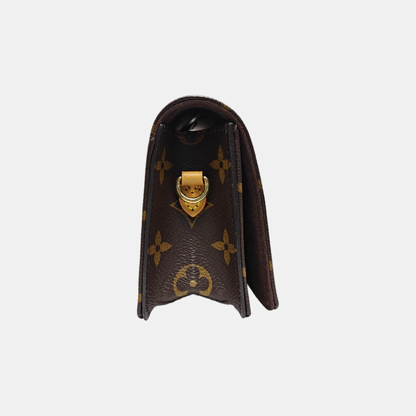 Lily Monogram Coated Canvas Brown
