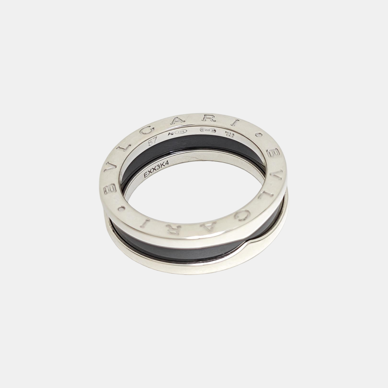 B.ZERO1 925 Sterling Silver Ring EU 57