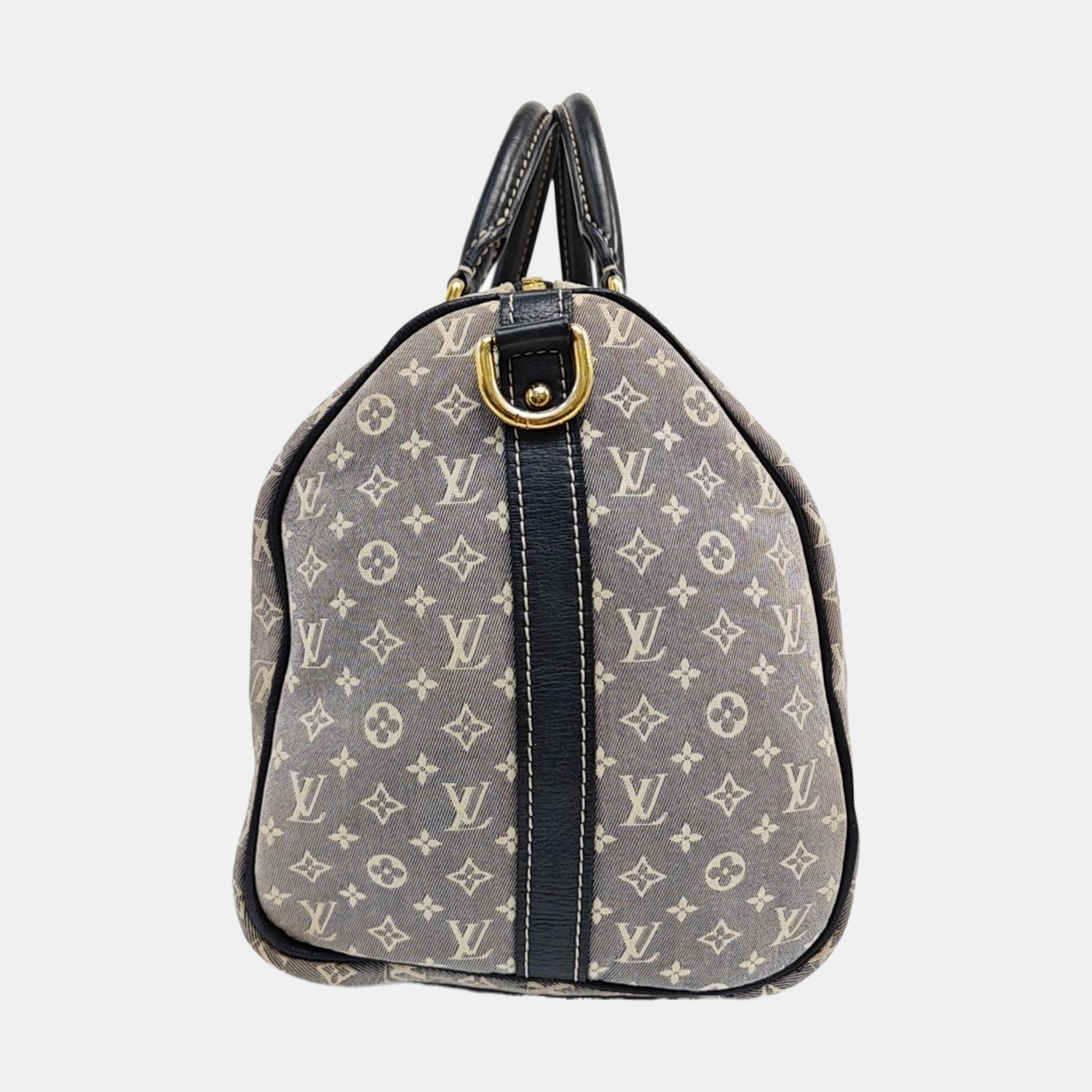 Monogram Canvas Top Handle Bag Blue