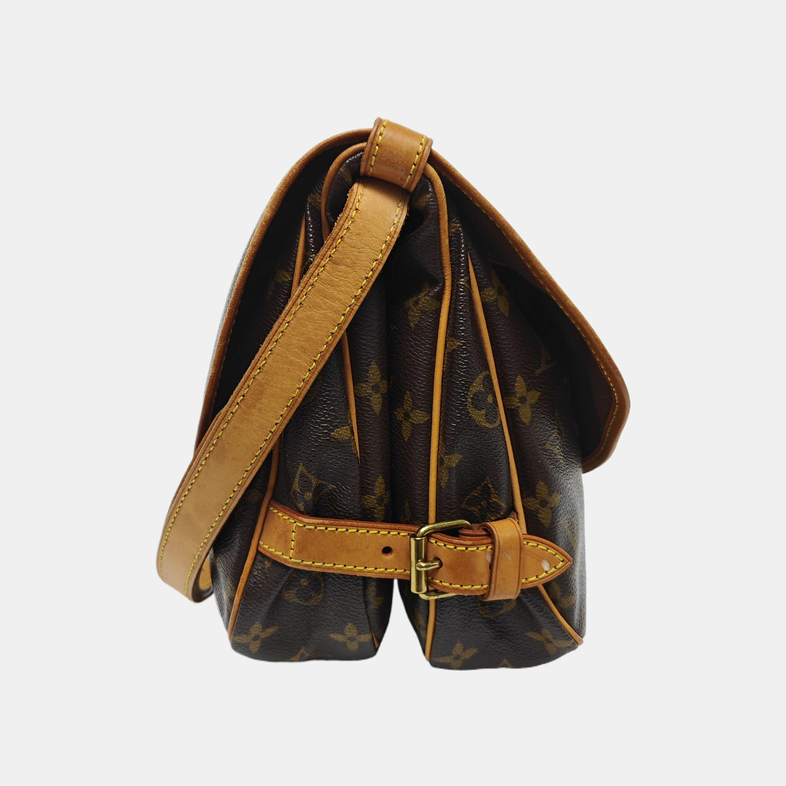 SAUMUR Monogram Coated Canvas Brown