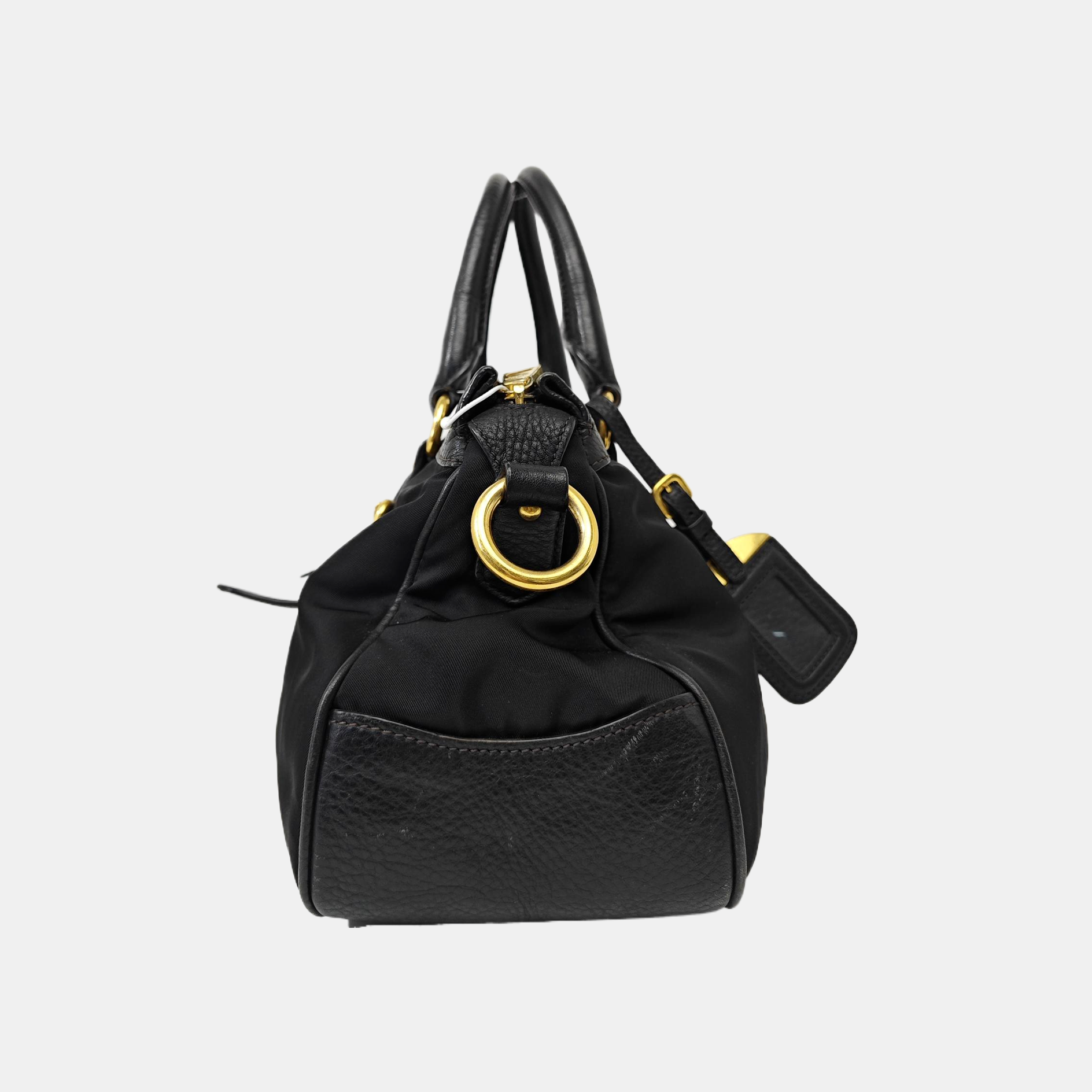Nylon Shoulder Bag Black