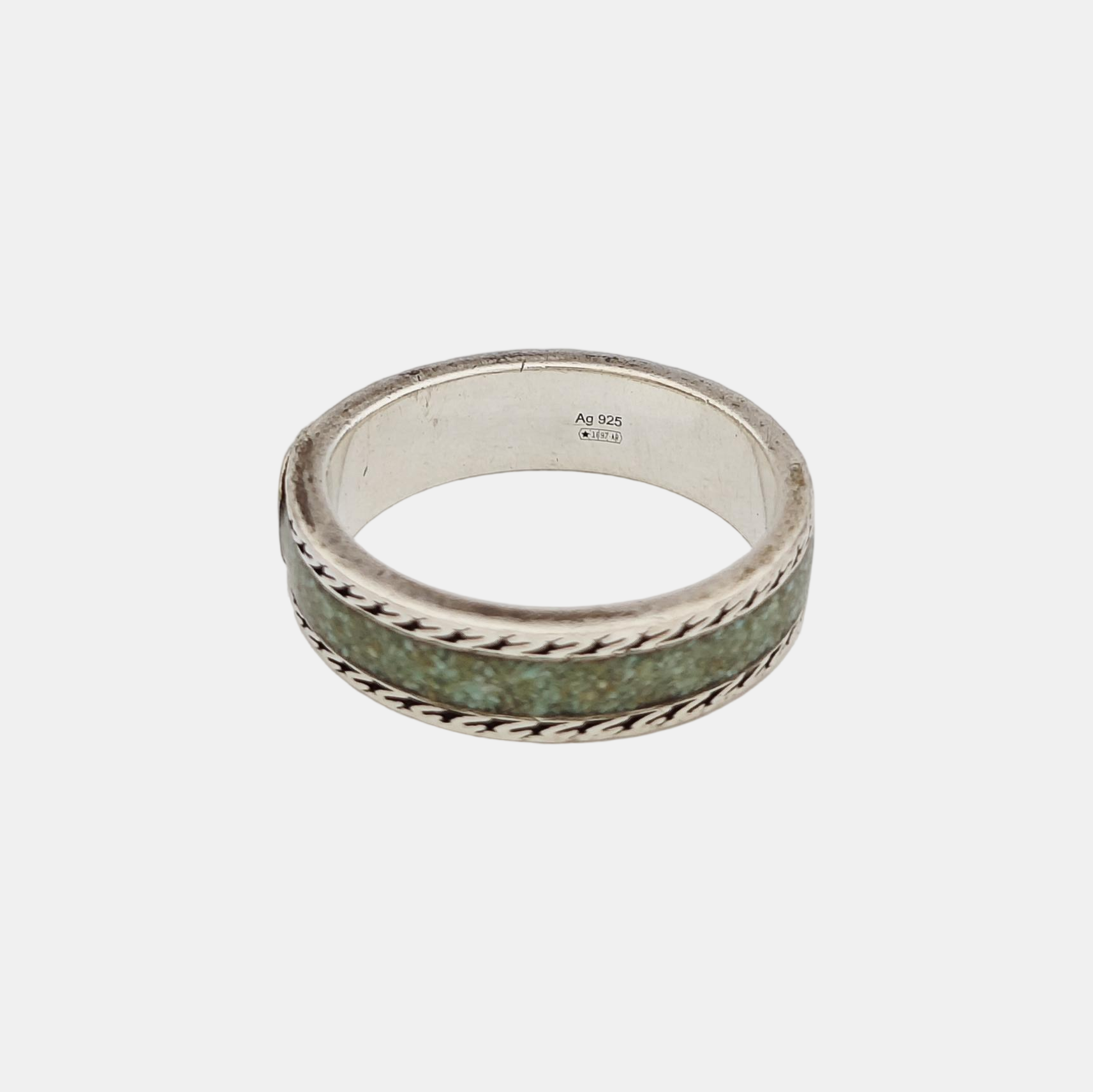 Interlocking G 925 Sterling Silver Ring HK 20