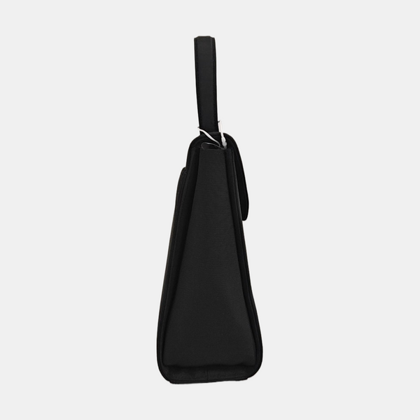 Fabric Top Handle Bag Black