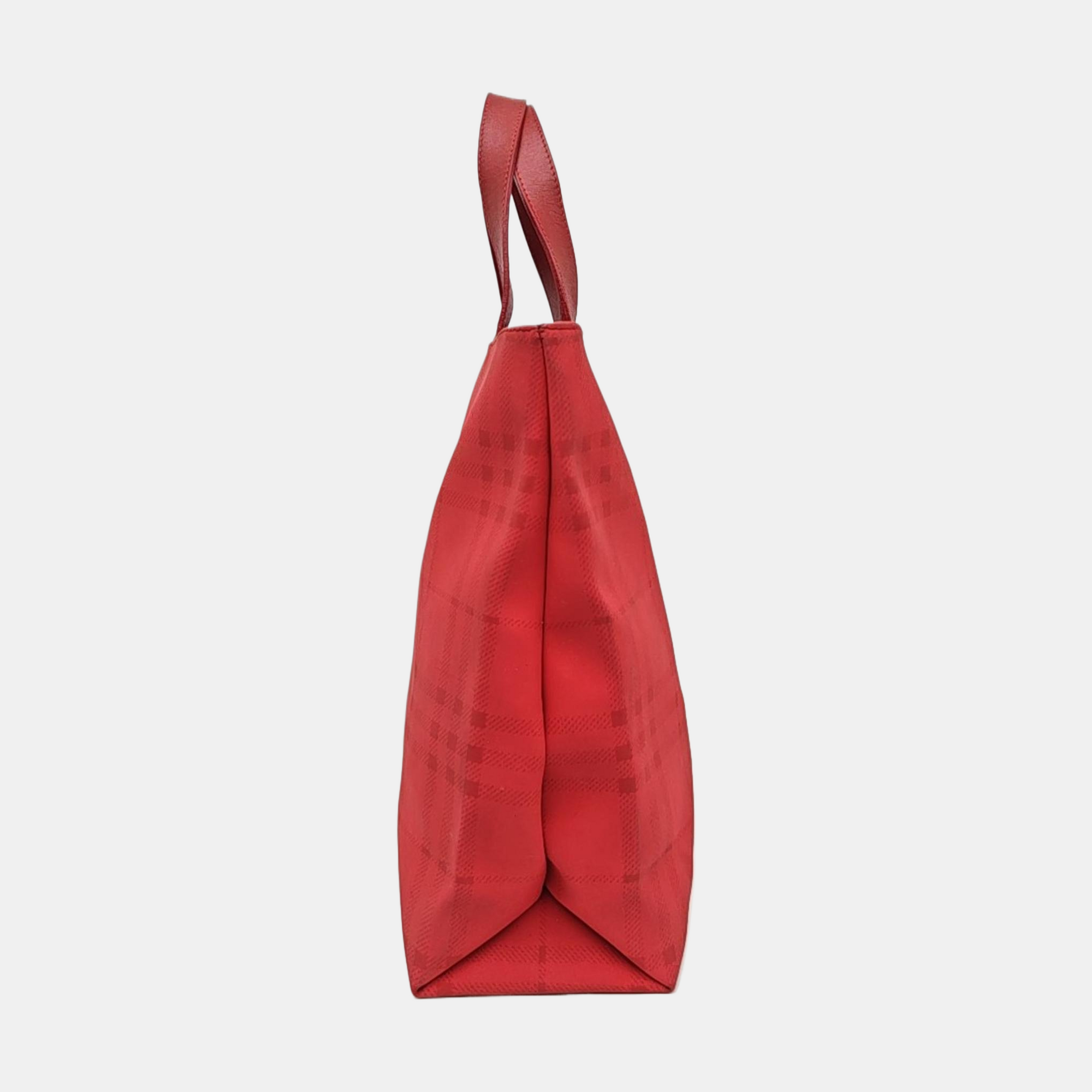 Special Material Top Handle Bag Red