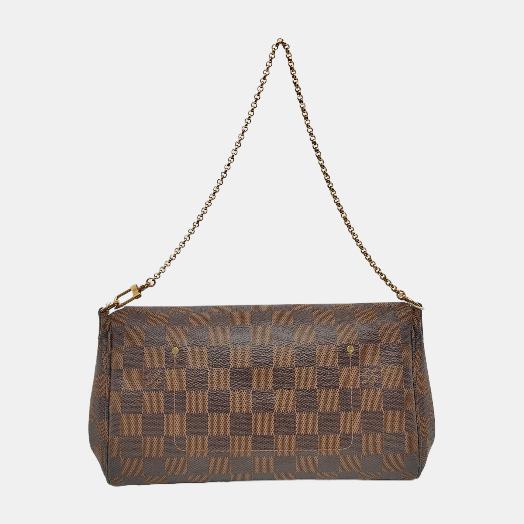 FAVORITE PM Damier Ebene Coated Canvas Brown