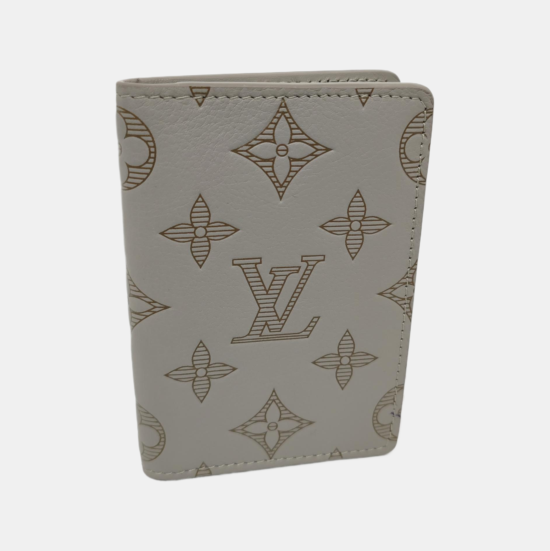 SLENDER Monogram Calfskin Gray Card Holder