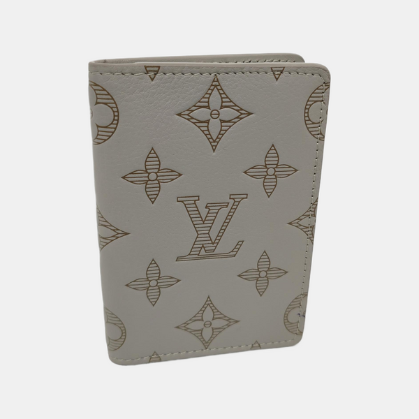 SLENDER Monogram Calfskin Gray Card Holder