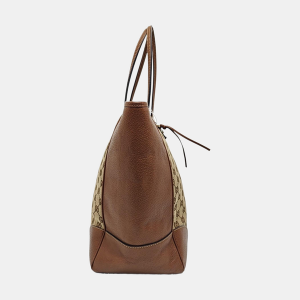 Bree Medium Monogram Canvas Beige