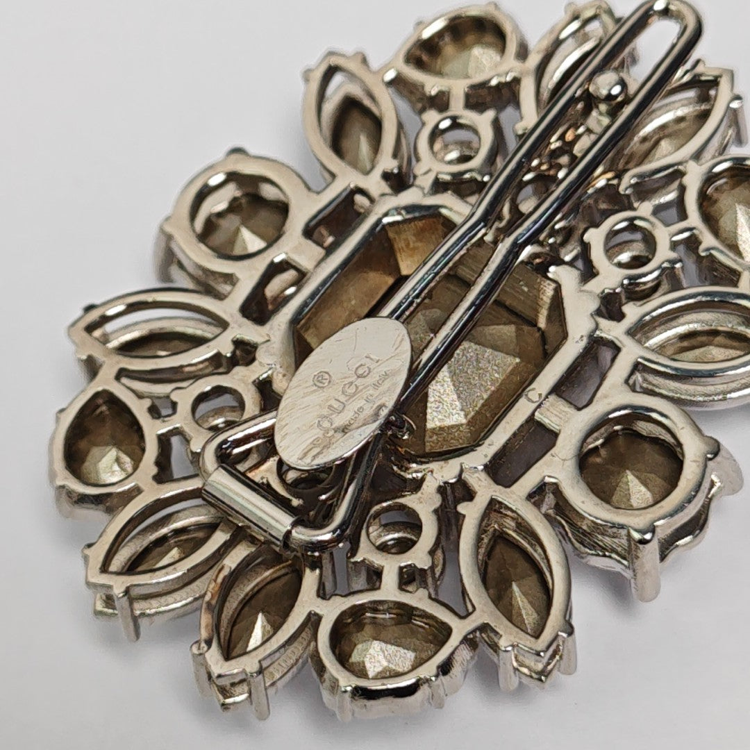 Synthetic Crystal Hair Clip Clear
