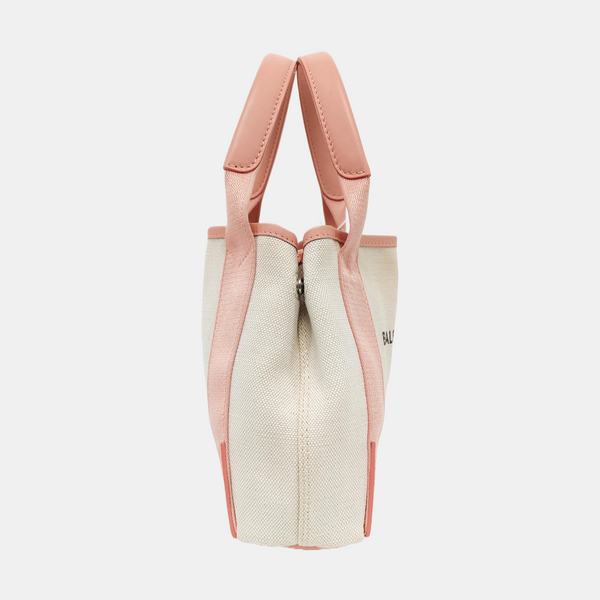 Navy Mini Canvas Beige