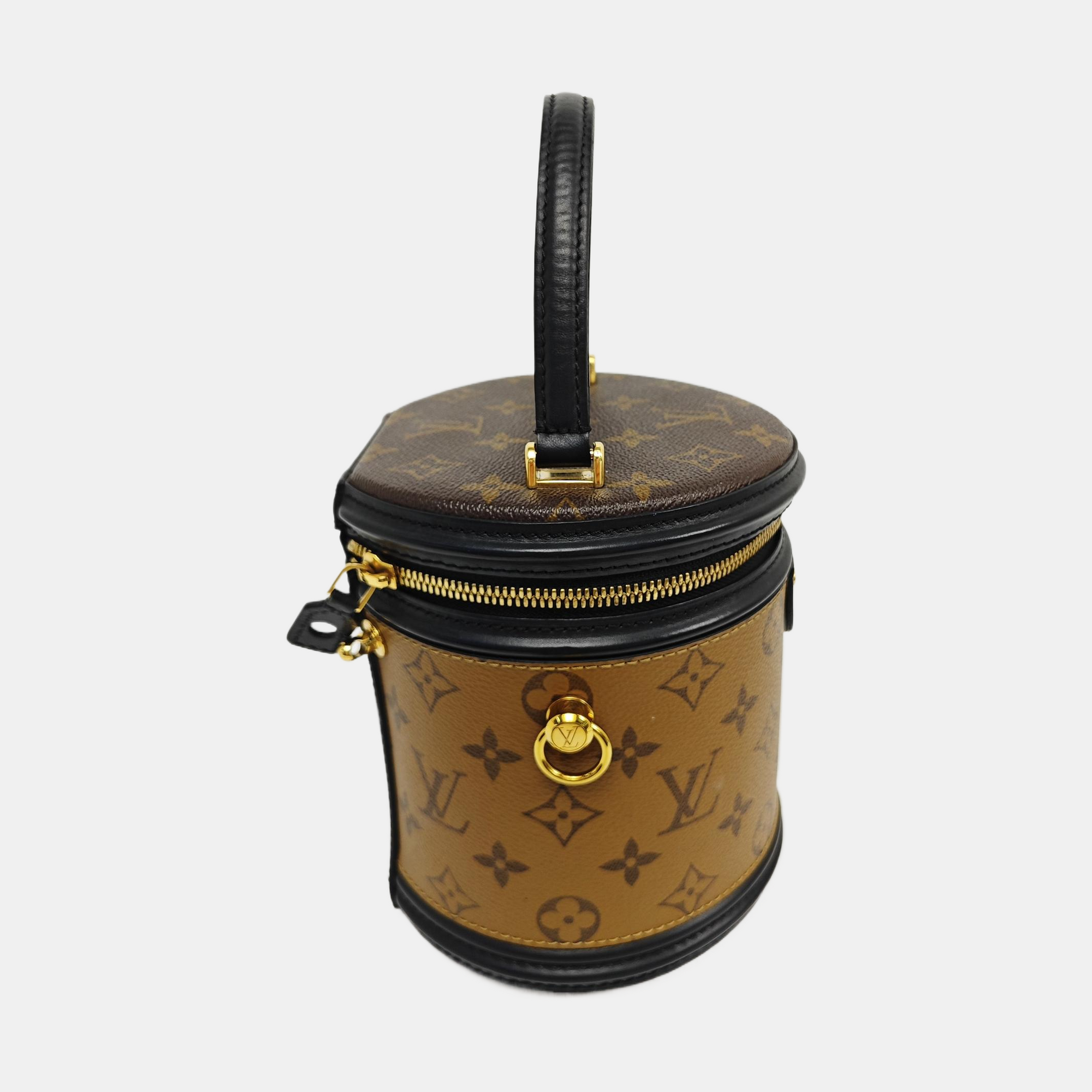 CANNES PM Monogram Coated Canvas Brown