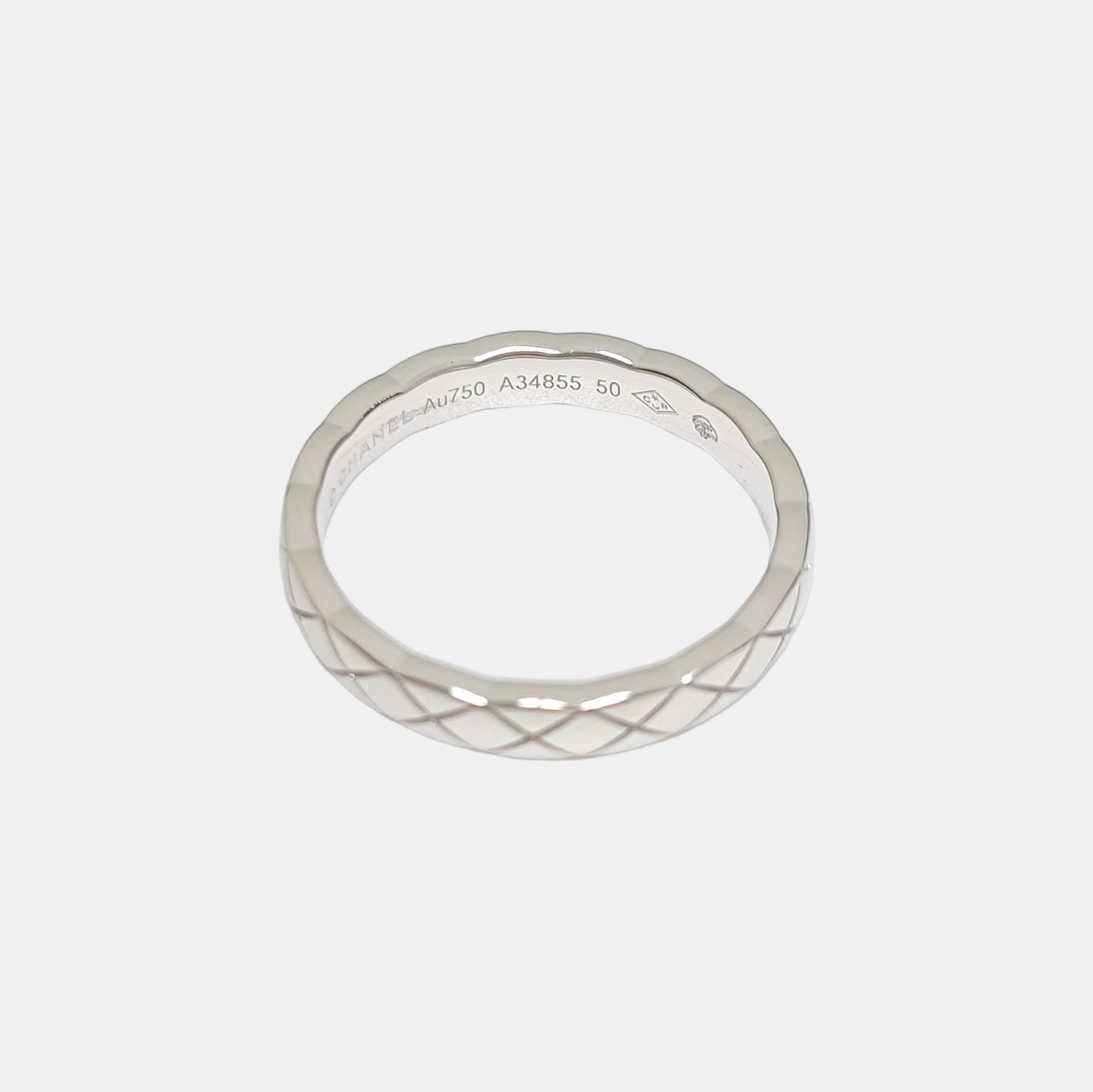 COCOCRUSH 18k White Gold Silver Ring EU 50