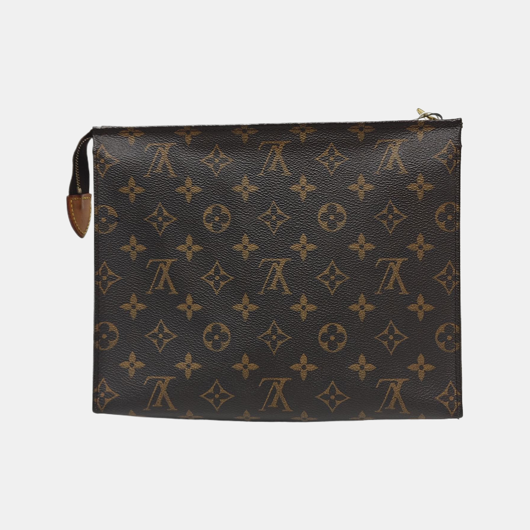 TOILET POCKET 26 Monogram Coated Canvas Brown
