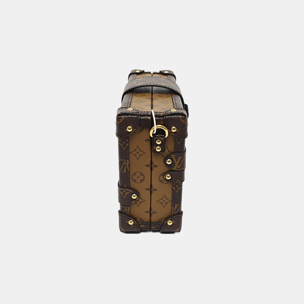 PETITE MALLE Monogram Coated Canvas Brown
