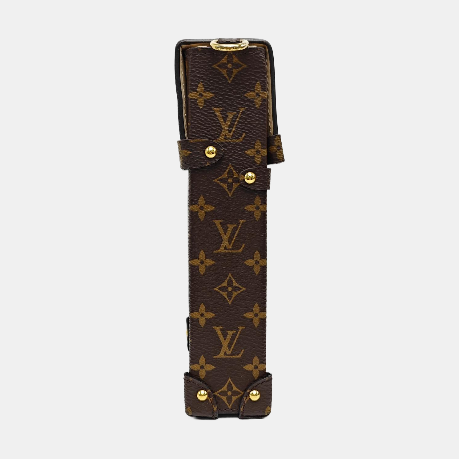 TRUNK Monogram Coated Canvas Brown