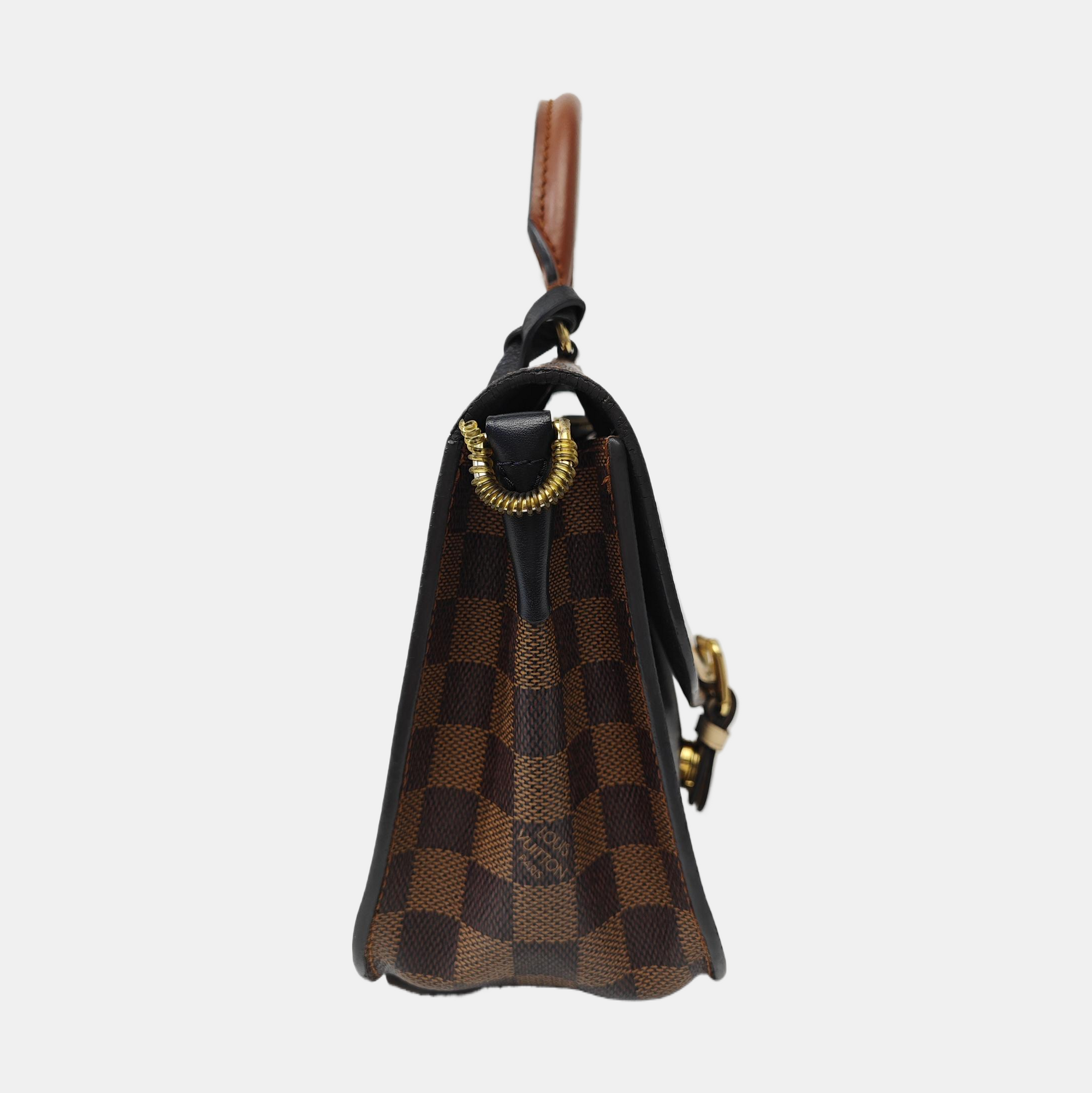 BEAUMARCHAIS Damier Ebene Coated Canvas Brown
