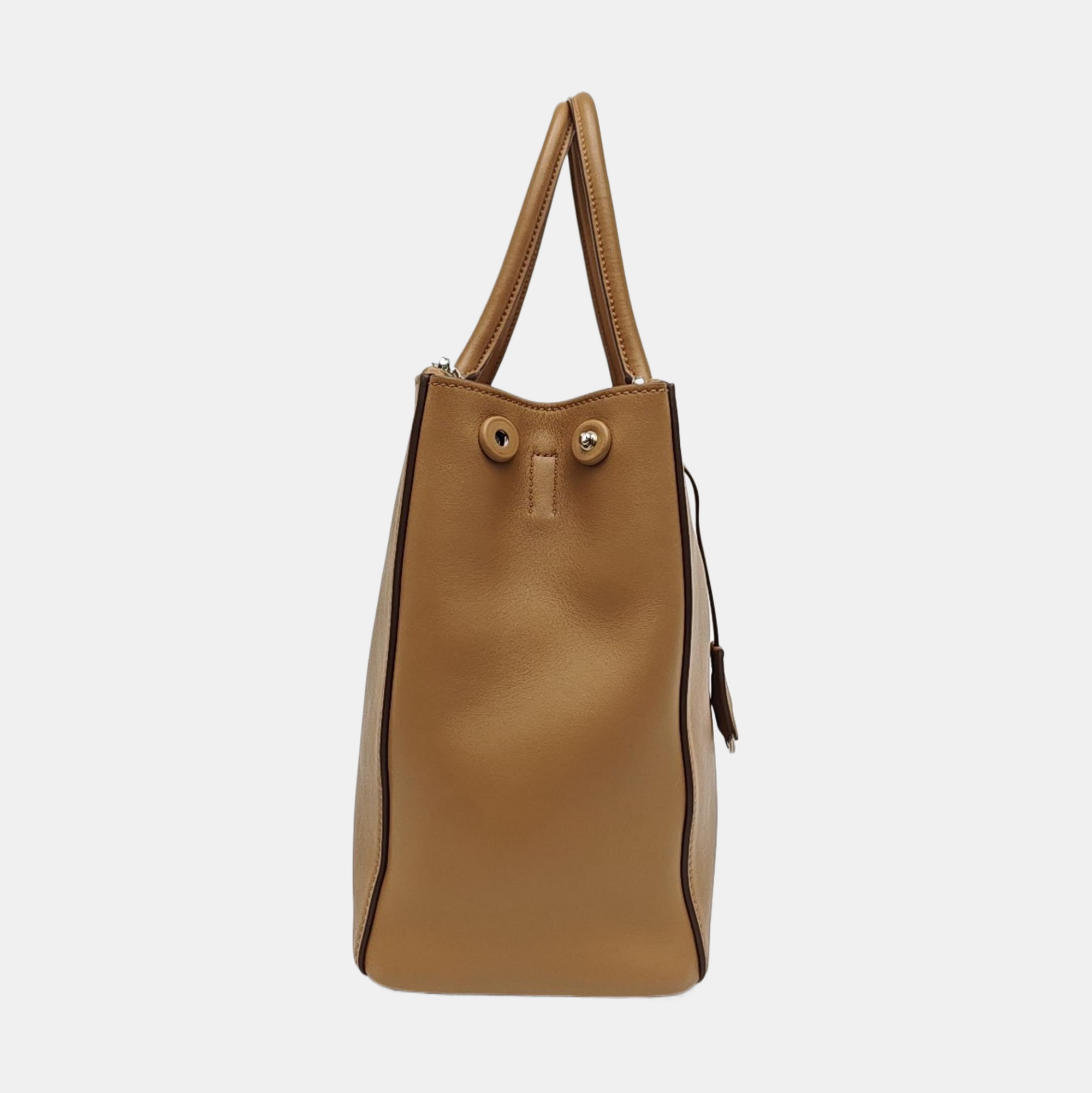 Galleria Large Calfskin Brown