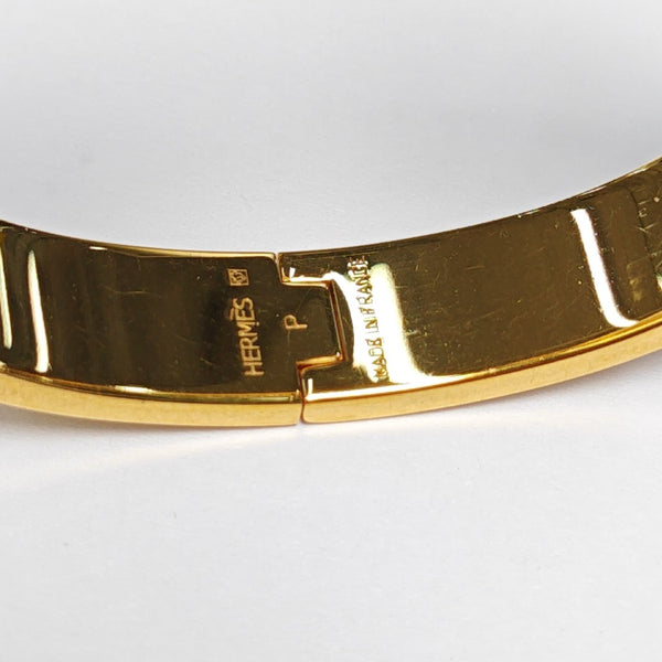 Clic H Metal Gold Bangle