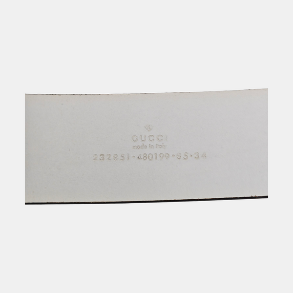 Leather Belt White
