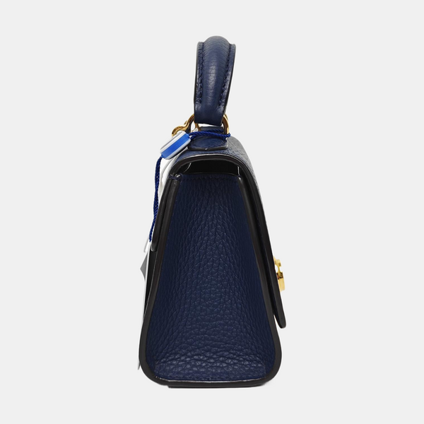 Calfskin Shoulder Bag Mini Blue
