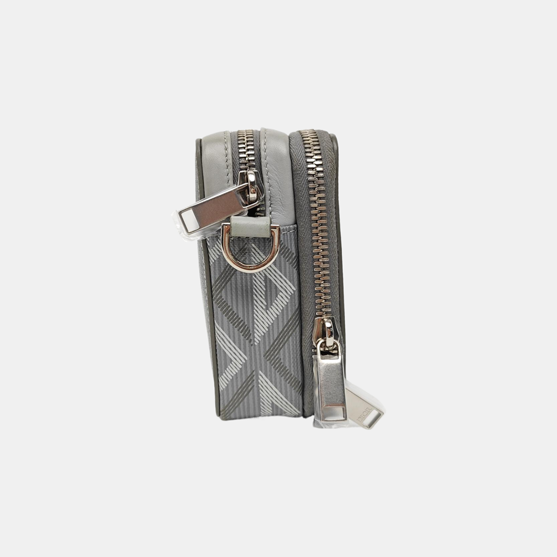 Coated Canvas Shoulder Bag Gray