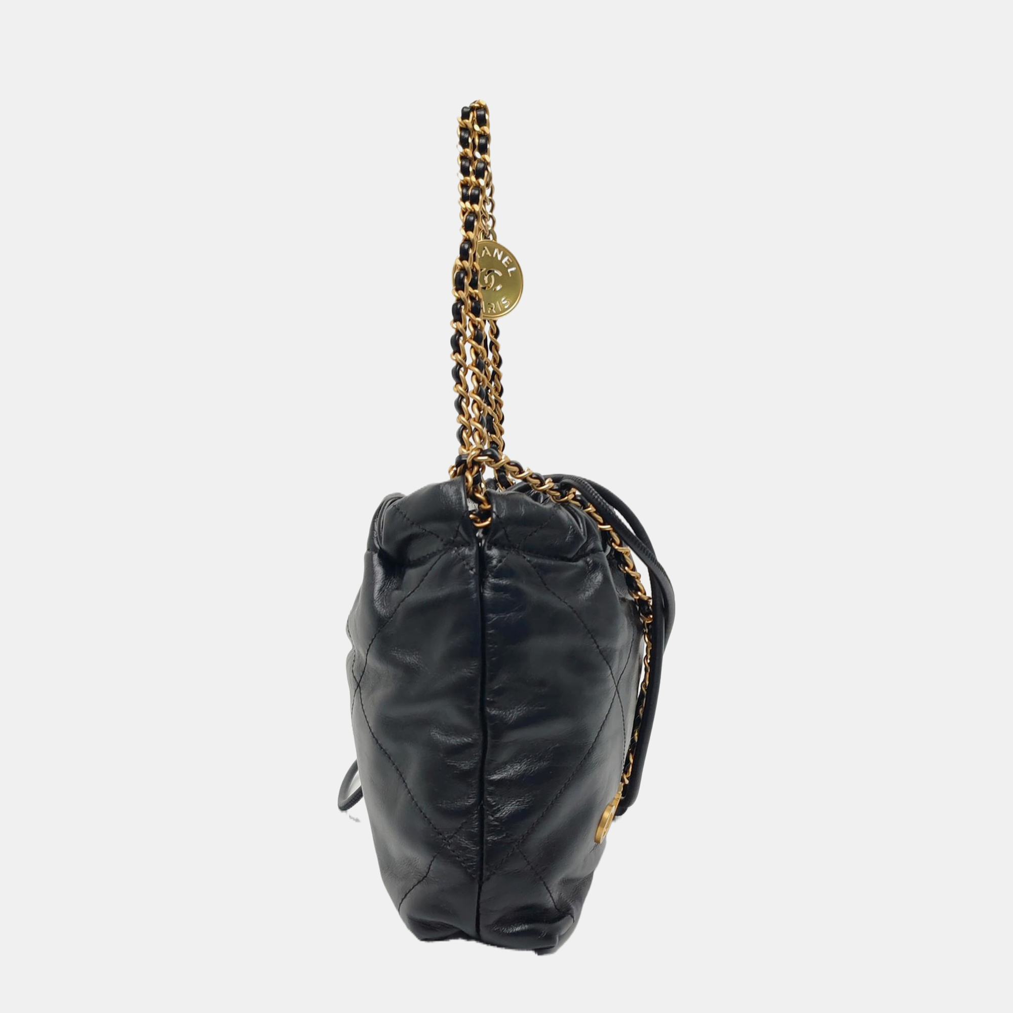 CHANEL 22 Mini Quilted Calfskin Black